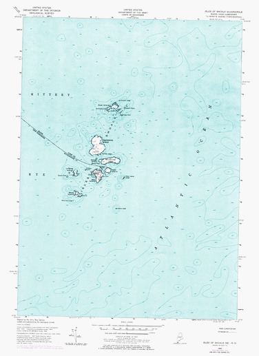 Isles of Shoals, ME USGS Topographic Map