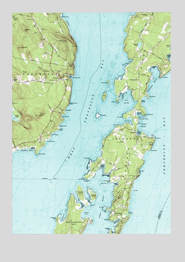 Islesboro, ME USGS Topographic Map