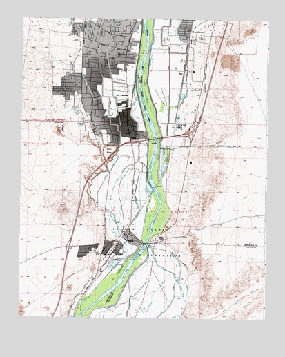 Isleta, NM USGS Topographic Map