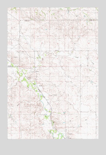Ismay North, MT USGS Topographic Map