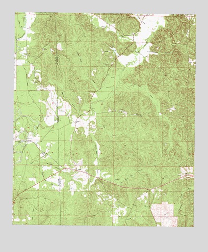Isney, AL USGS Topographic Map