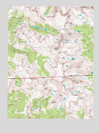Isolation Peak, CO USGS Topographic Map
