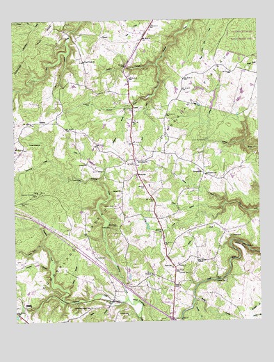 Isoline, TN USGS Topographic Map
