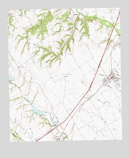 Italy, TX USGS Topographic Map