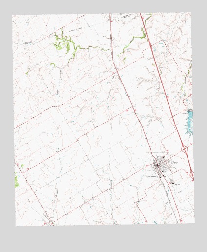 Itasca, TX USGS Topographic Map