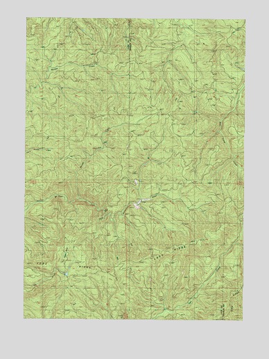 Ivers Peak, OR USGS Topographic Map