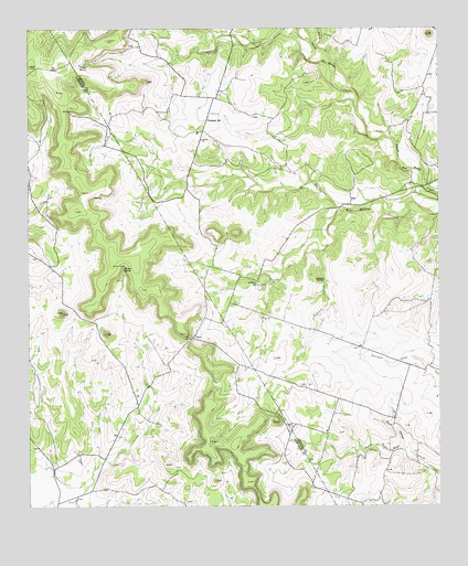 Izoro, TX USGS Topographic Map