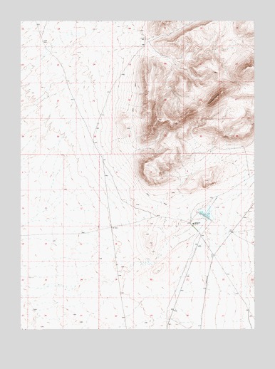 Izzenhood Ranch, NV USGS Topographic Map