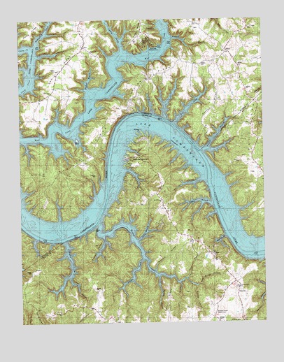 Jabez, KY USGS Topographic Map