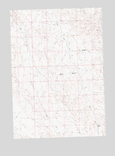 Jack Horner Reservoir, WY USGS Topographic Map