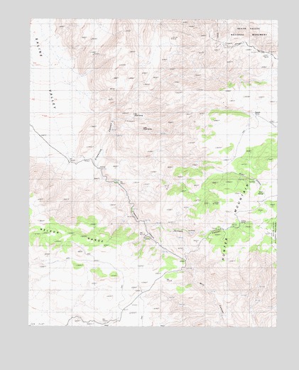 Jackass Canyon, CA USGS Topographic Map