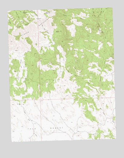 Jacks Mountain, NV USGS Topographic Map
