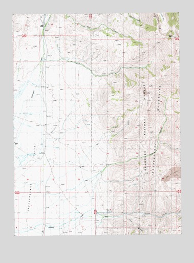 Jacks Peak, NV USGS Topographic Map