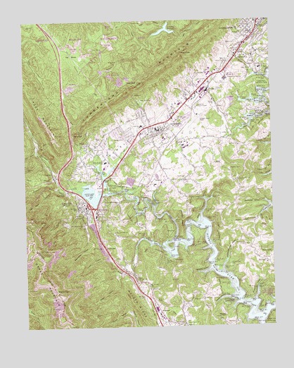 Jacksboro, TN USGS Topographic Map
