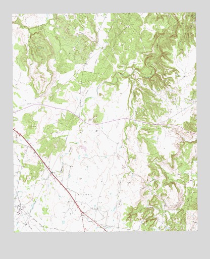 Jacksboro NE, TX USGS Topographic Map