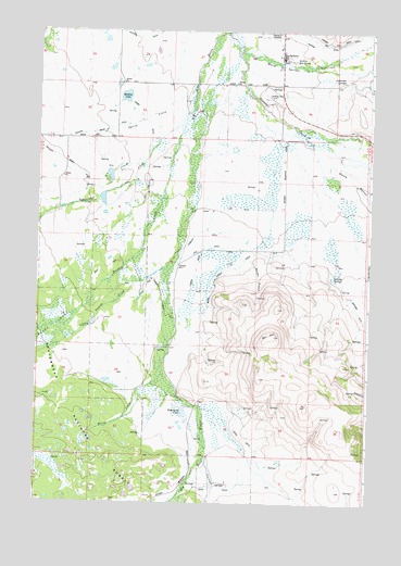 Jackson, MT USGS Topographic Map