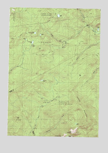 Jackson Mountain, ME USGS Topographic Map