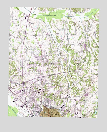 Jackson North, TN USGS Topographic Map