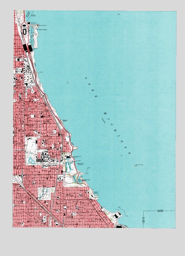 Jackson Park, IL USGS Topographic Map