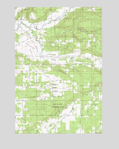 Jackson Prairie, WA USGS Topographic Map