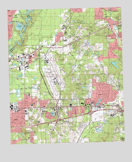Jackson SE, MS USGS Topographic Map