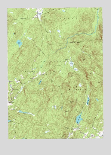 Jackson Summit, NY USGS Topographic Map