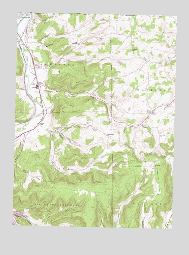Jackson Summit, PA USGS Topographic Map