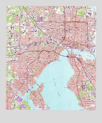 Jacksonville, FL USGS Topographic Map