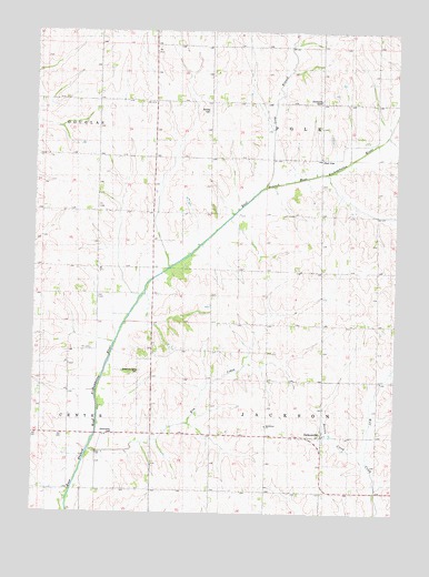 Jacksonville, IA USGS Topographic Map