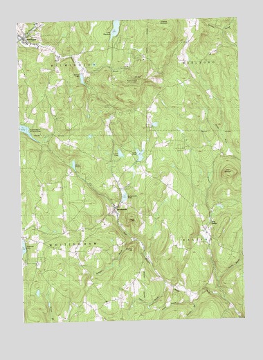 Jacksonville, VT USGS Topographic Map