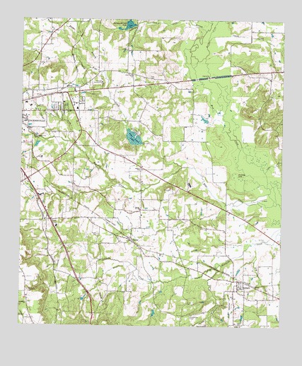 Jacksonville East, TX USGS Topographic Map