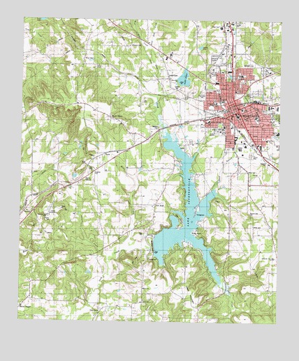 Jacksonville West, TX USGS Topographic Map