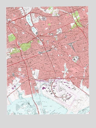Jamaica, NY USGS Topographic Map