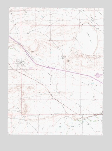 James Lake, WY USGS Topographic Map