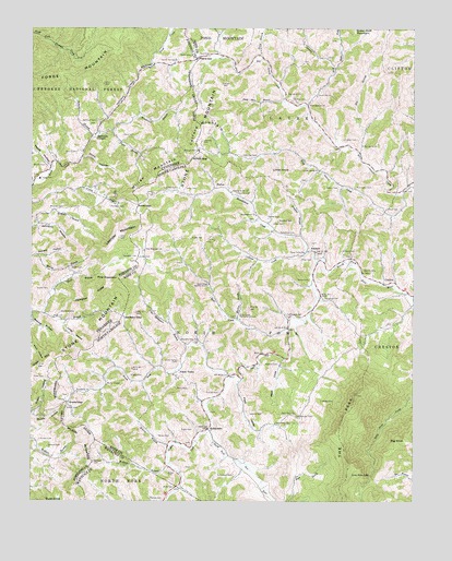 Baldwin Gap, NC USGS Topographic Map
