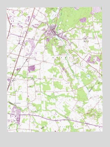 Jamesburg, NJ USGS Topographic Map