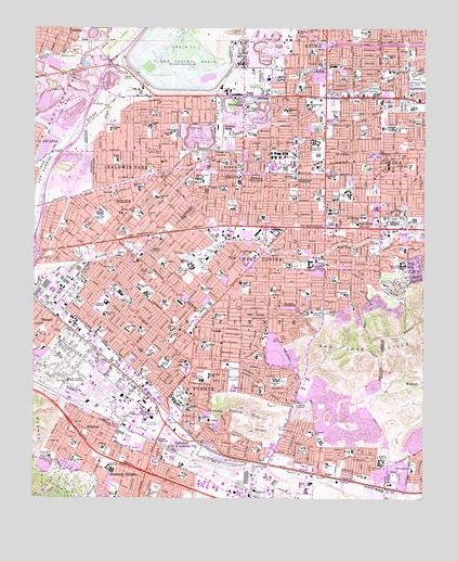 Baldwin Park, CA USGS Topographic Map