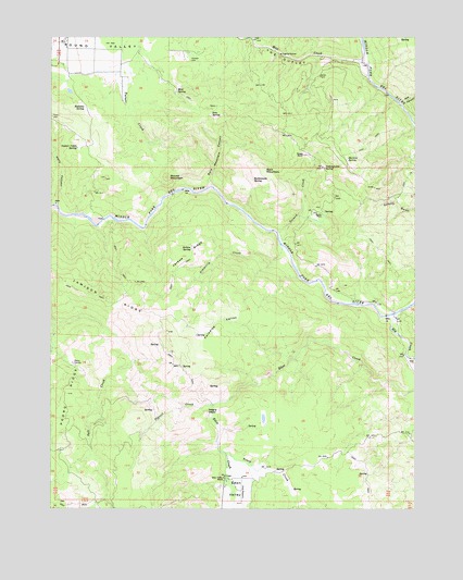 Jamison Ridge, CA USGS Topographic Map