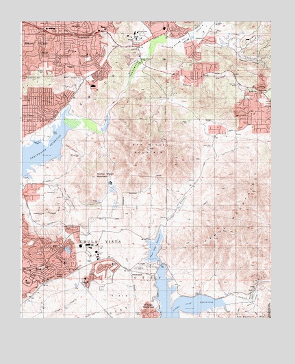 Jamul Mountains, CA USGS Topographic Map