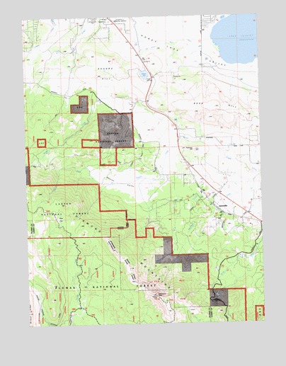 Janesville, CA USGS Topographic Map
