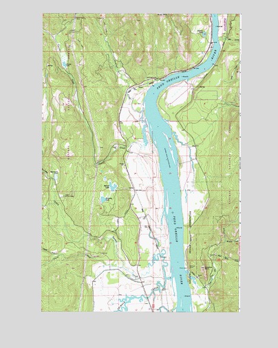 Jared, WA USGS Topographic Map