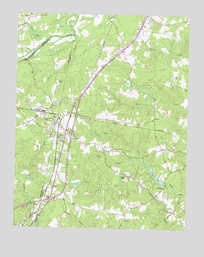 Jarratt, VA USGS Topographic Map