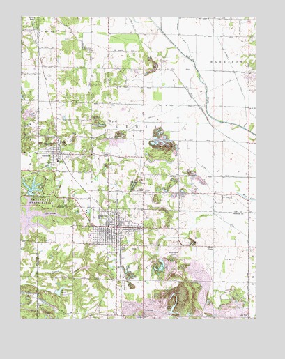 Jasonville, IN USGS Topographic Map
