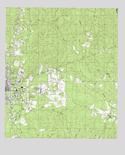 Jasper East, TX USGS Topographic Map
