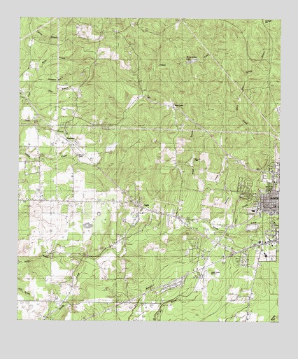 Jasper West, TX USGS Topographic Map