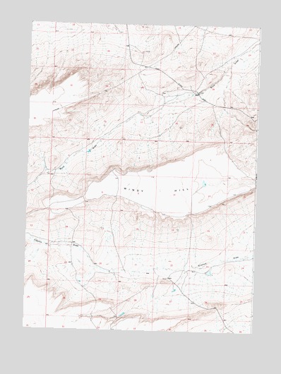 Jawbone Ranch, WY USGS Topographic Map