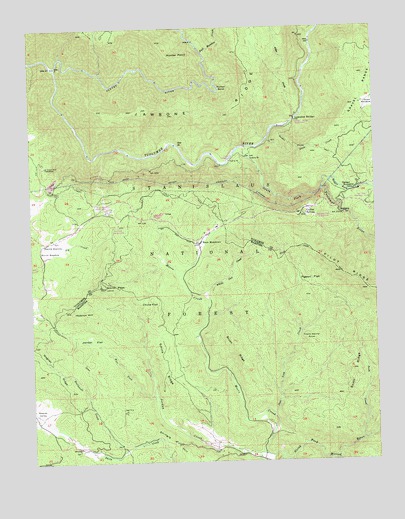 Jawbone Ridge, CA USGS Topographic Map