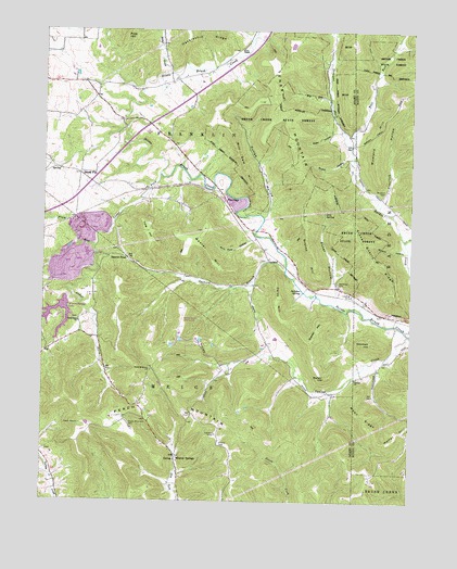 Jaybird, OH USGS Topographic Map