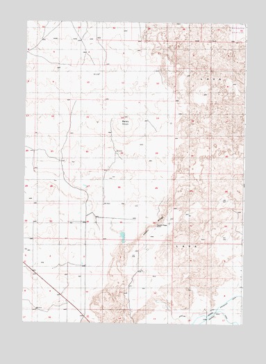 Baldy Knoll, ID USGS Topographic Map
