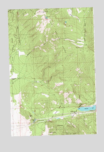 Baldy Lake, MT USGS Topographic Map